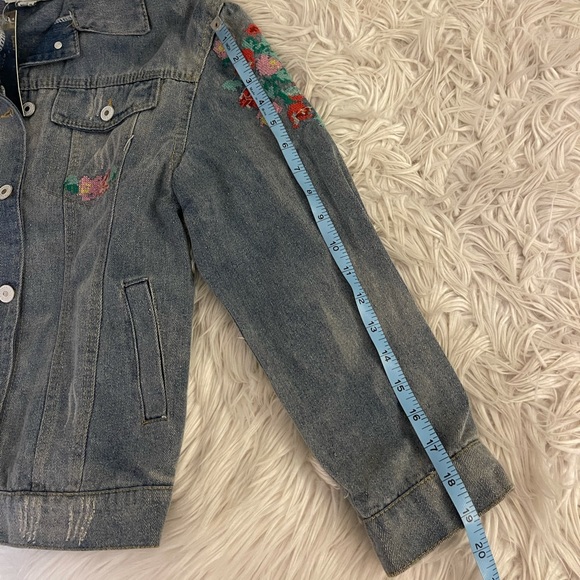 NWT | I.Madeline | Jean jacket-Floral embroidery - Picture 8 of 16